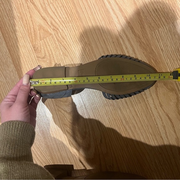 Quipd Buckle Gray Bohemian Western Southwestern Light Academia Wooden Flats 9 - Picture 13 of 13